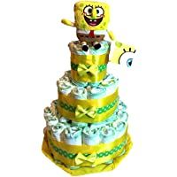 Los mejores  - Tarta de pañales DODOT Bob Esponja